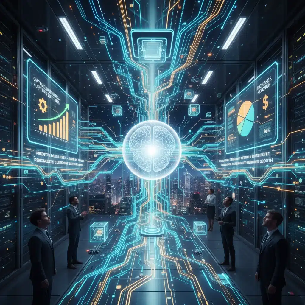 AI and machine learning optimizing business processes for revenue growth