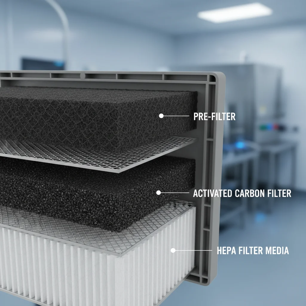 Multi-layered HEPA air purifier filter