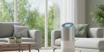 Top 6 Air Purifiers 2026: Expert Comparison & Buying Guide Modern air purifier in a clean living room