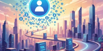 Illustration of a growth roadmap for startups aiming for 100K users