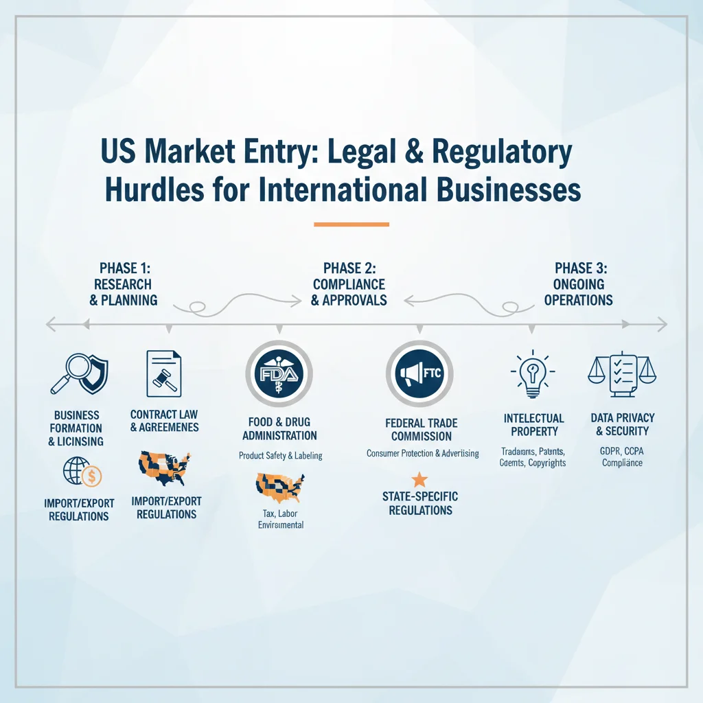 Legal and regulatory compliance for US market entry