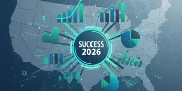 Infographic showing key business performance indicators for 2026 success in the US.
