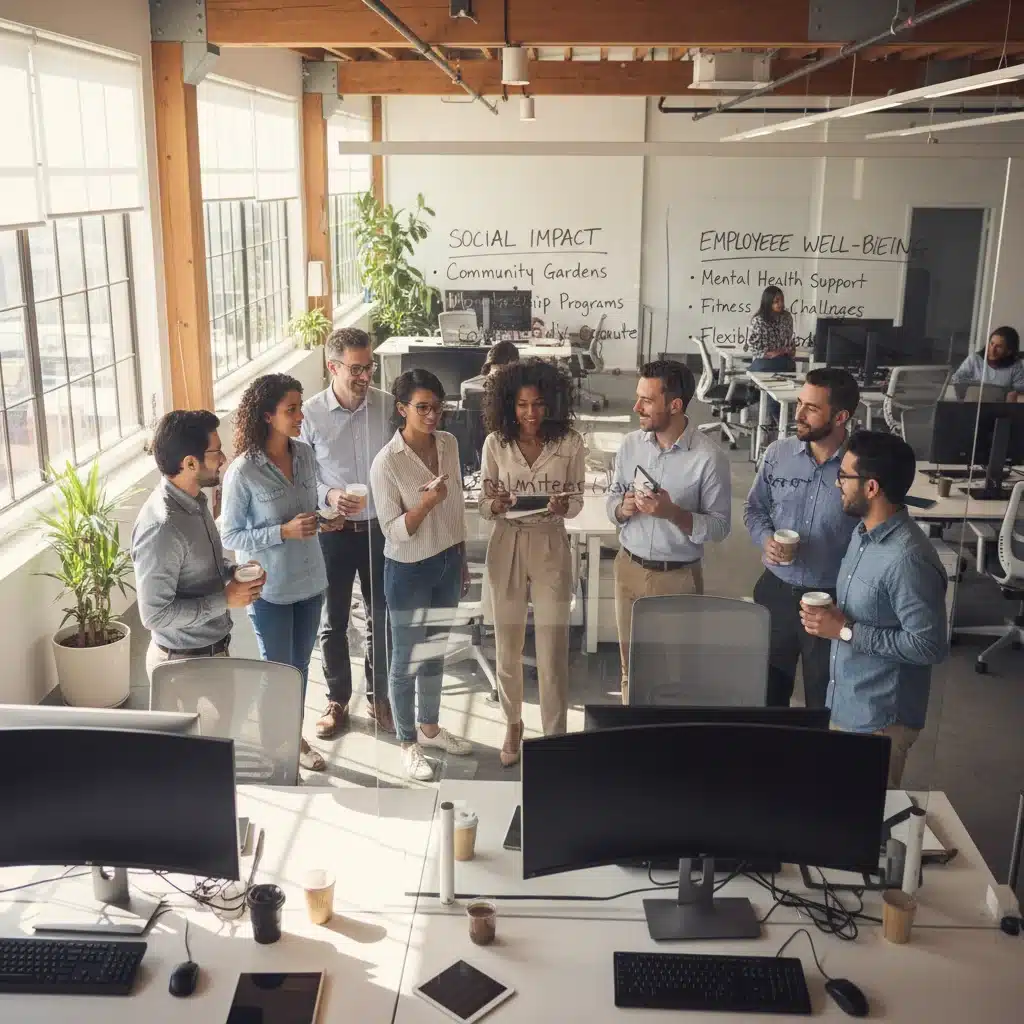 Diverse team collaborating on social impact initiatives